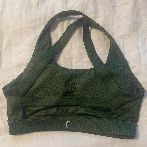 Zyia Spotted Pine Green and Black Bra Sz M - Picture 5 of 7